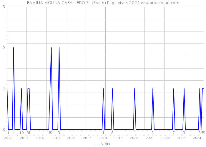 FAMILIA MOLINA CABALLERO SL (Spain) Page visits 2024 