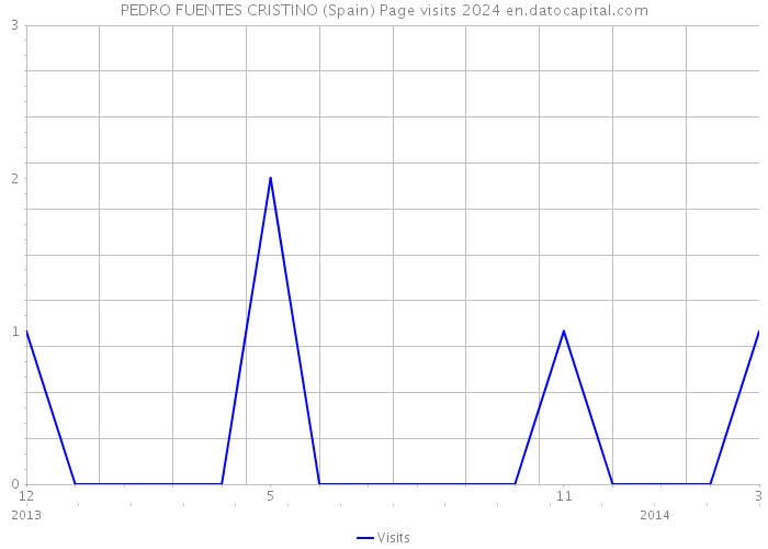 PEDRO FUENTES CRISTINO (Spain) Page visits 2024 