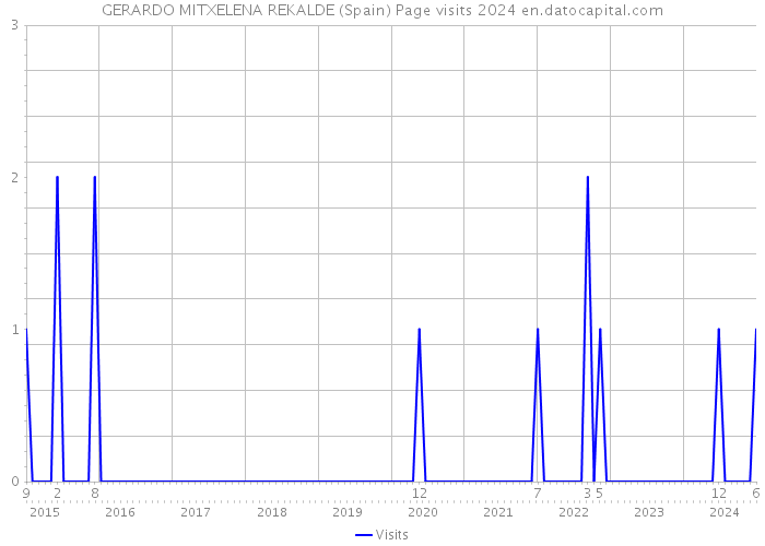 GERARDO MITXELENA REKALDE (Spain) Page visits 2024 