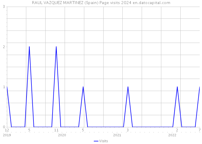 RAUL VAZQUEZ MARTINEZ (Spain) Page visits 2024 