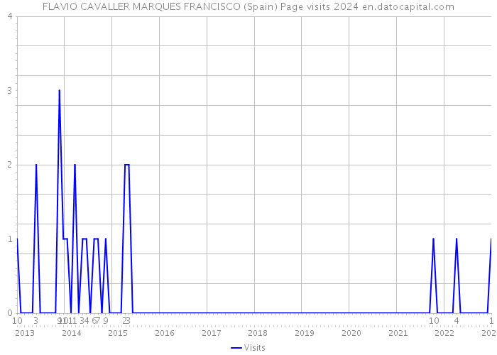 FLAVIO CAVALLER MARQUES FRANCISCO (Spain) Page visits 2024 