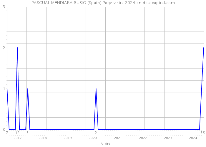 PASCUAL MENDIARA RUBIO (Spain) Page visits 2024 