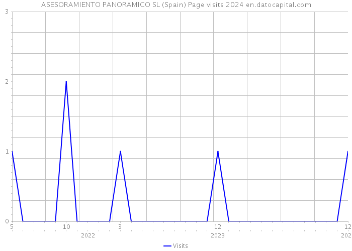 ASESORAMIENTO PANORAMICO SL (Spain) Page visits 2024 