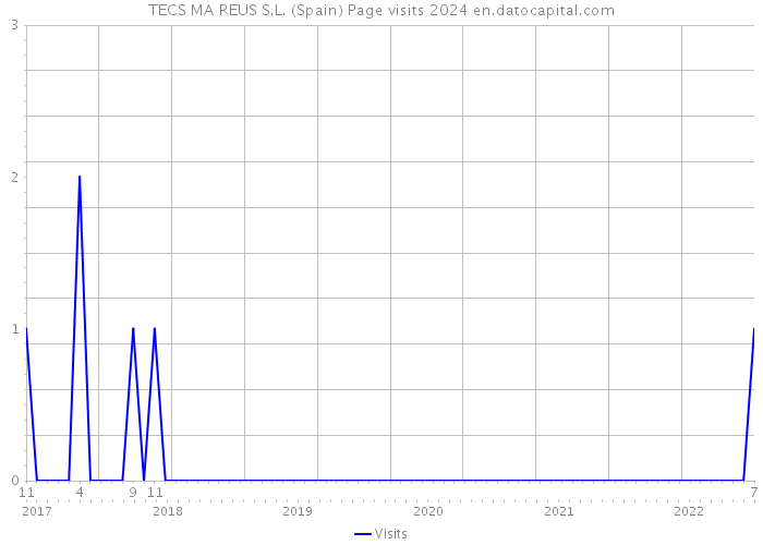 TECS MA REUS S.L. (Spain) Page visits 2024 