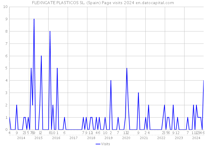 FLEXNGATE PLASTICOS SL. (Spain) Page visits 2024 