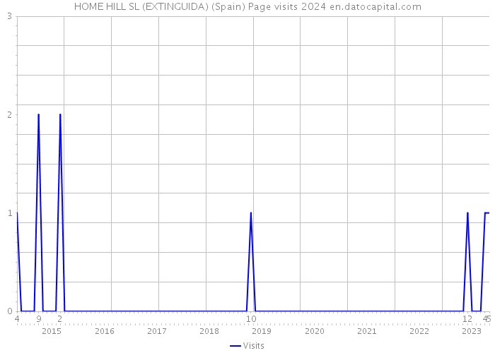 HOME HILL SL (EXTINGUIDA) (Spain) Page visits 2024 