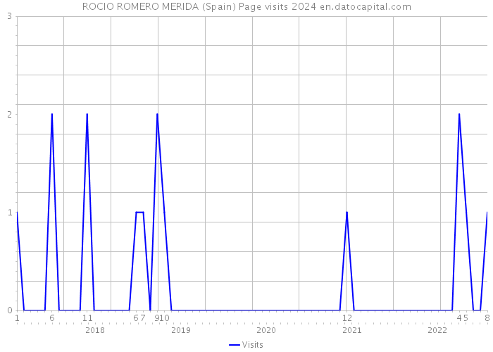 ROCIO ROMERO MERIDA (Spain) Page visits 2024 