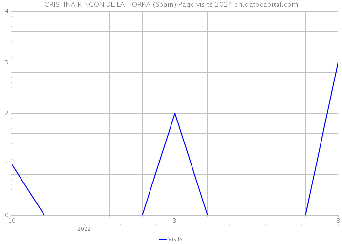 CRISTINA RINCON DE LA HORRA (Spain) Page visits 2024 