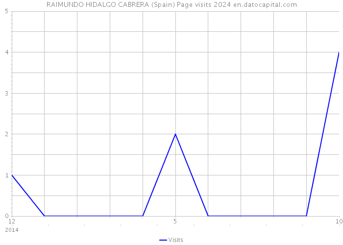 RAIMUNDO HIDALGO CABRERA (Spain) Page visits 2024 