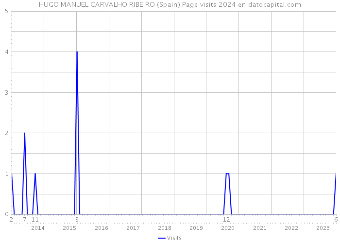 HUGO MANUEL CARVALHO RIBEIRO (Spain) Page visits 2024 