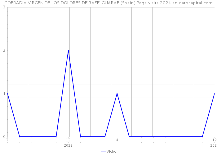 COFRADIA VIRGEN DE LOS DOLORES DE RAFELGUARAF (Spain) Page visits 2024 