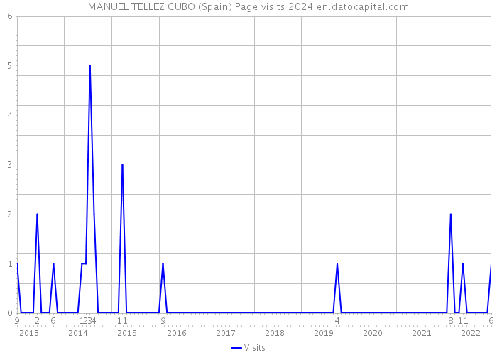 MANUEL TELLEZ CUBO (Spain) Page visits 2024 