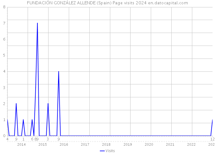 FUNDACIÓN GONZÁLEZ ALLENDE (Spain) Page visits 2024 