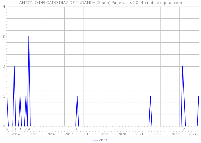 ANTONIO DELGADO DIAZ DE TUDANCA (Spain) Page visits 2024 