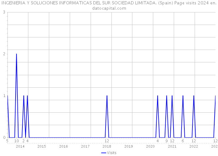 INGENIERIA Y SOLUCIONES INFORMATICAS DEL SUR SOCIEDAD LIMITADA. (Spain) Page visits 2024 