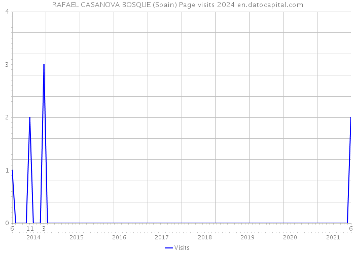 RAFAEL CASANOVA BOSQUE (Spain) Page visits 2024 