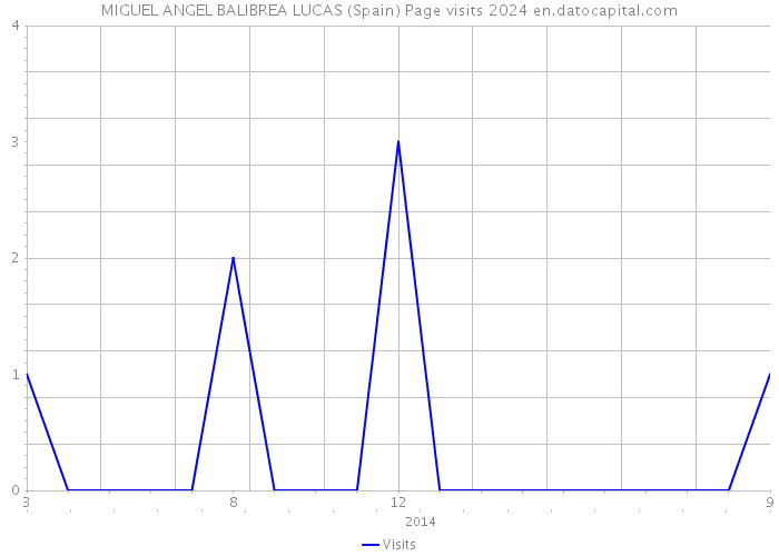 MIGUEL ANGEL BALIBREA LUCAS (Spain) Page visits 2024 