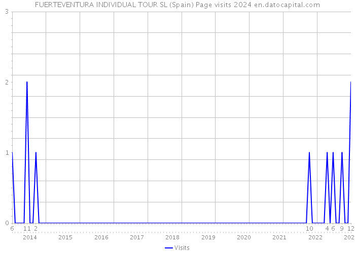 FUERTEVENTURA INDIVIDUAL TOUR SL (Spain) Page visits 2024 