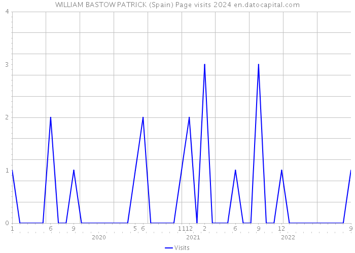 WILLIAM BASTOW PATRICK (Spain) Page visits 2024 