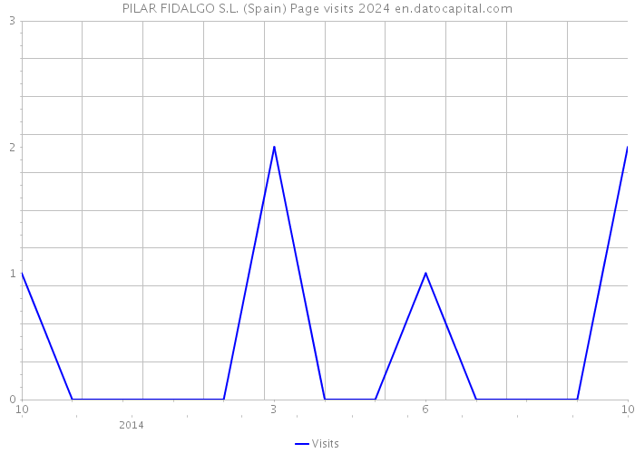 PILAR FIDALGO S.L. (Spain) Page visits 2024 