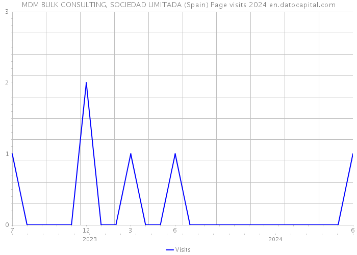 MDM BULK CONSULTING, SOCIEDAD LIMITADA (Spain) Page visits 2024 