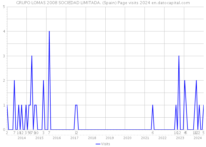GRUPO LOMAS 2008 SOCIEDAD LIMITADA. (Spain) Page visits 2024 
