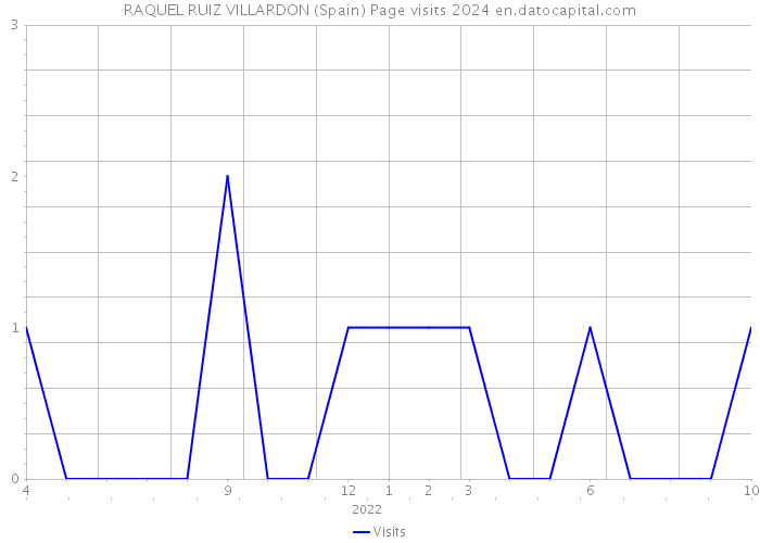 RAQUEL RUIZ VILLARDON (Spain) Page visits 2024 