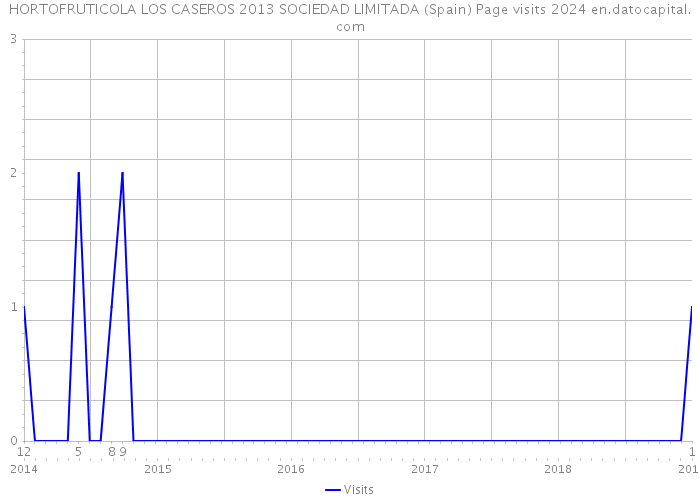 HORTOFRUTICOLA LOS CASEROS 2013 SOCIEDAD LIMITADA (Spain) Page visits 2024 