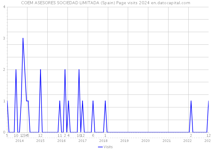 COEM ASESORES SOCIEDAD LIMITADA (Spain) Page visits 2024 