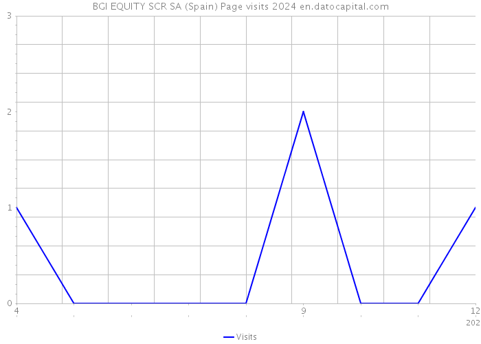 BGI EQUITY SCR SA (Spain) Page visits 2024 