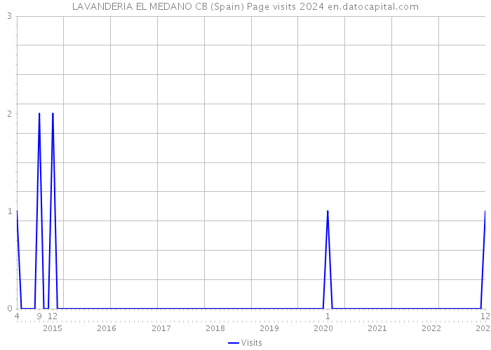 LAVANDERIA EL MEDANO CB (Spain) Page visits 2024 