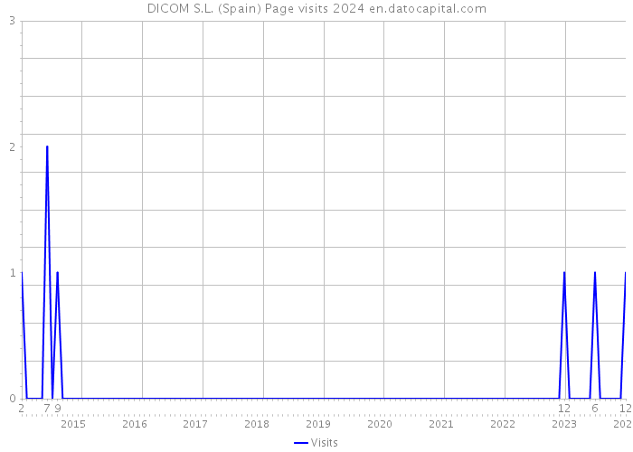 DICOM S.L. (Spain) Page visits 2024 