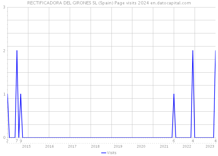 RECTIFICADORA DEL GIRONES SL (Spain) Page visits 2024 