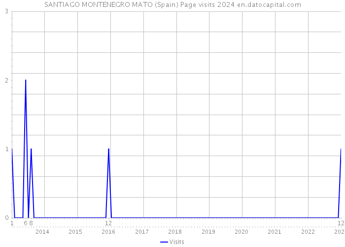 SANTIAGO MONTENEGRO MATO (Spain) Page visits 2024 