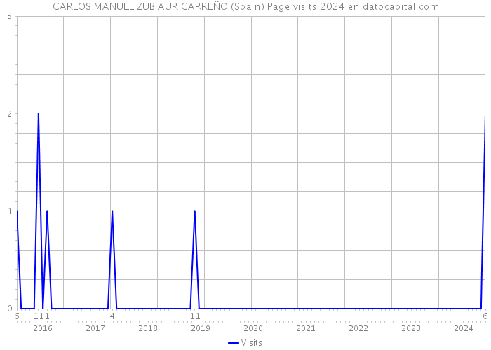 CARLOS MANUEL ZUBIAUR CARREÑO (Spain) Page visits 2024 