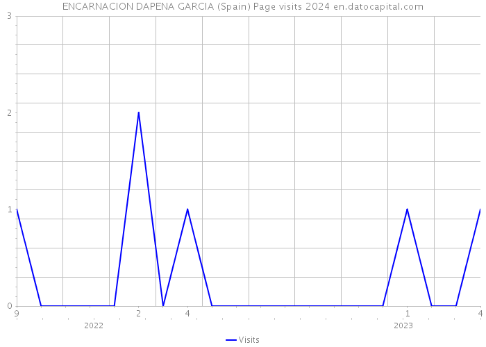 ENCARNACION DAPENA GARCIA (Spain) Page visits 2024 