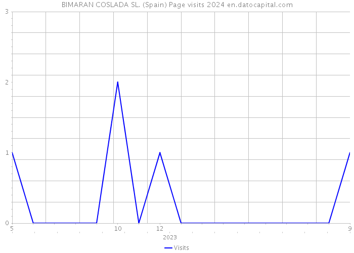 BIMARAN COSLADA SL. (Spain) Page visits 2024 