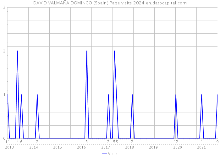 DAVID VALMAÑA DOMINGO (Spain) Page visits 2024 