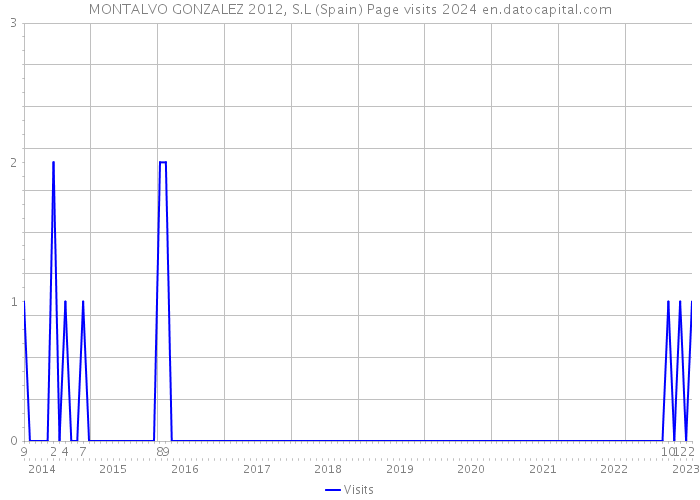 MONTALVO GONZALEZ 2012, S.L (Spain) Page visits 2024 