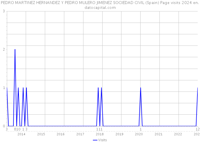 PEDRO MARTINEZ HERNANDEZ Y PEDRO MULERO JIMENEZ SOCIEDAD CIVIL (Spain) Page visits 2024 