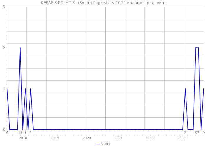 KEBAB'S POLAT SL (Spain) Page visits 2024 
