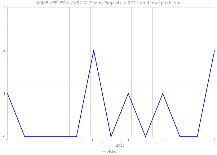 JAIME VERNEDA GARCIA (Spain) Page visits 2024 