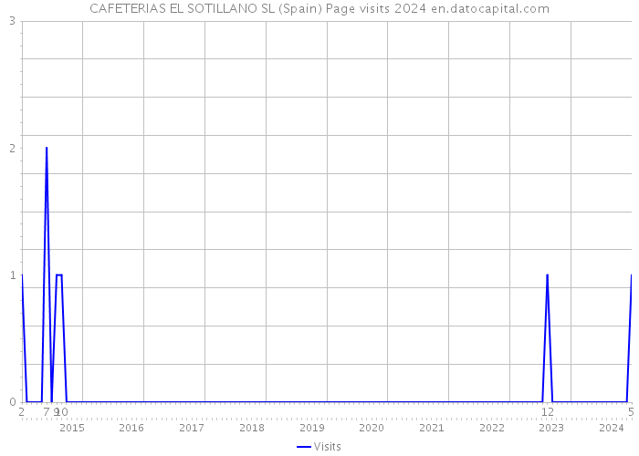 CAFETERIAS EL SOTILLANO SL (Spain) Page visits 2024 