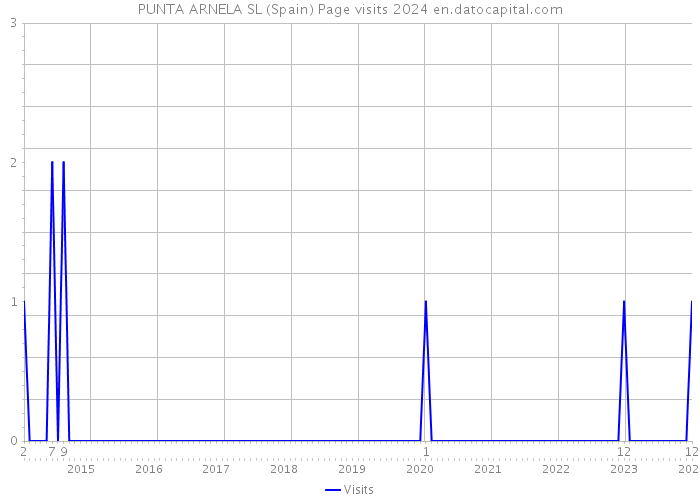PUNTA ARNELA SL (Spain) Page visits 2024 