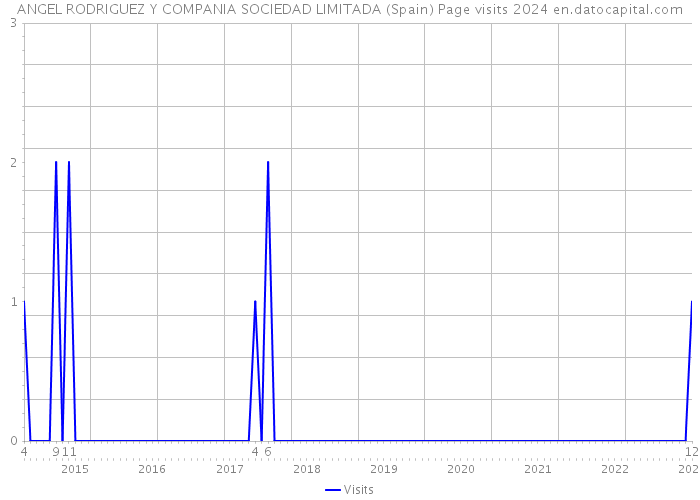 ANGEL RODRIGUEZ Y COMPANIA SOCIEDAD LIMITADA (Spain) Page visits 2024 