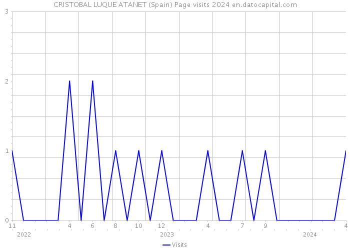 CRISTOBAL LUQUE ATANET (Spain) Page visits 2024 