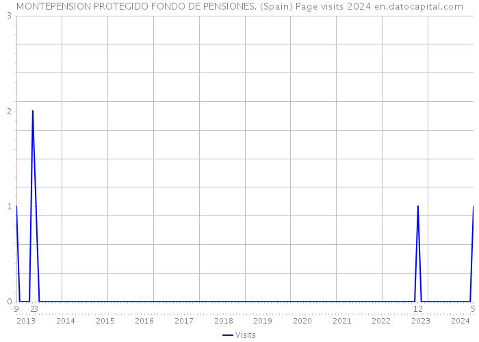 MONTEPENSION PROTEGIDO FONDO DE PENSIONES. (Spain) Page visits 2024 
