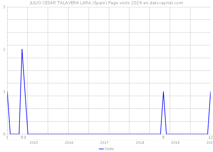 JULIO CESAR TALAVERA LARA (Spain) Page visits 2024 