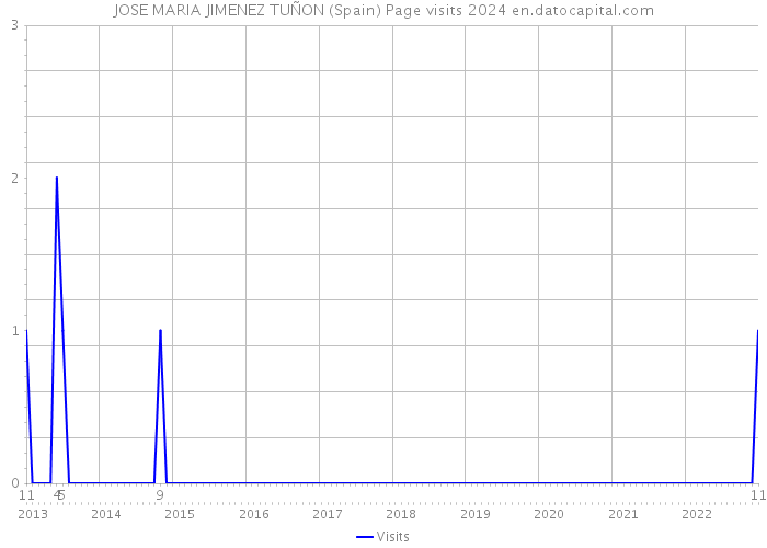 JOSE MARIA JIMENEZ TUÑON (Spain) Page visits 2024 