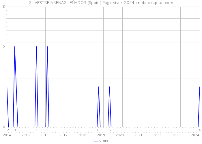 SILVESTRE ARENAS LEÑADOR (Spain) Page visits 2024 
